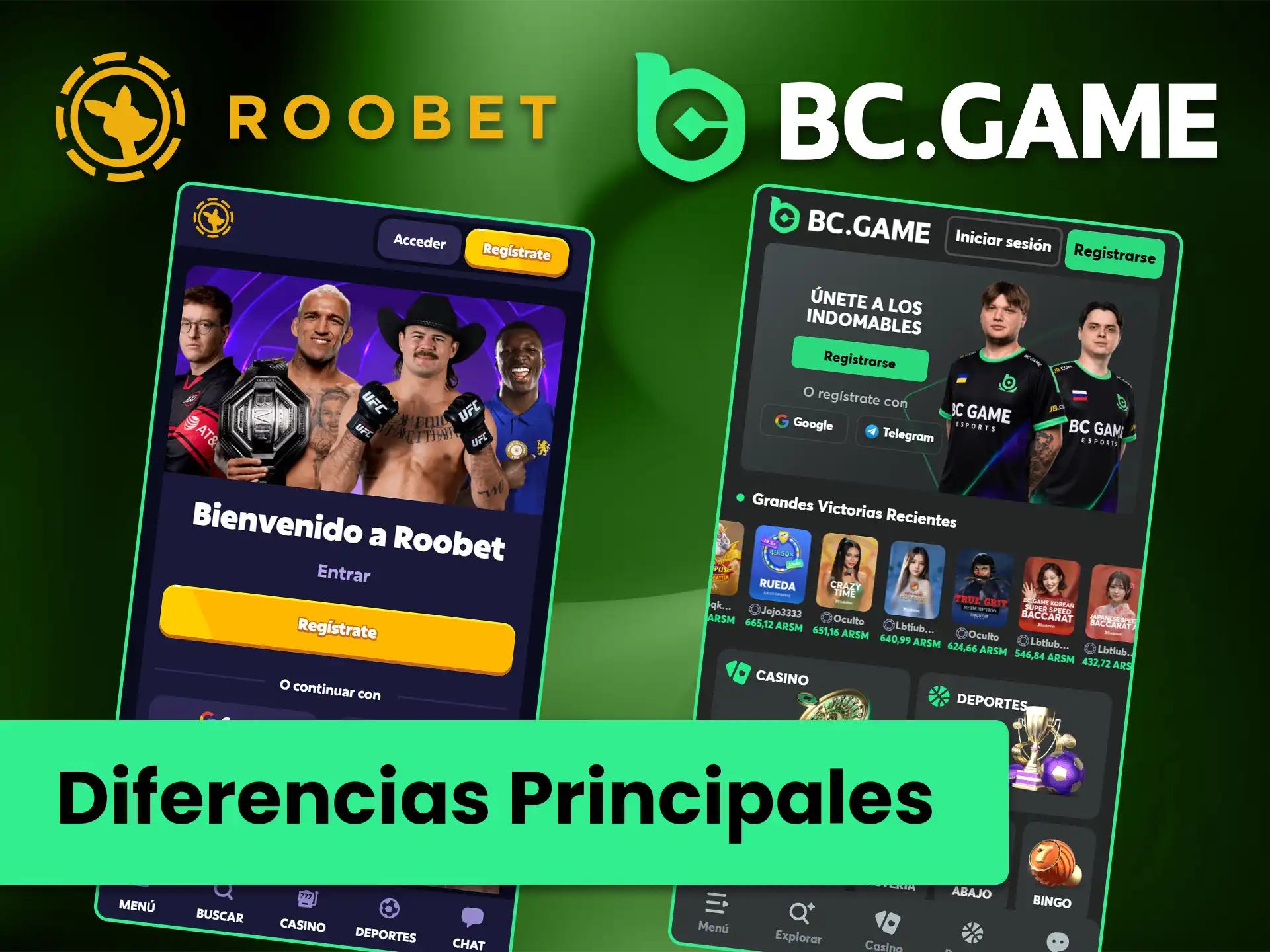 Descubre las ventajas de las plataformas BC Game y Roobet.
