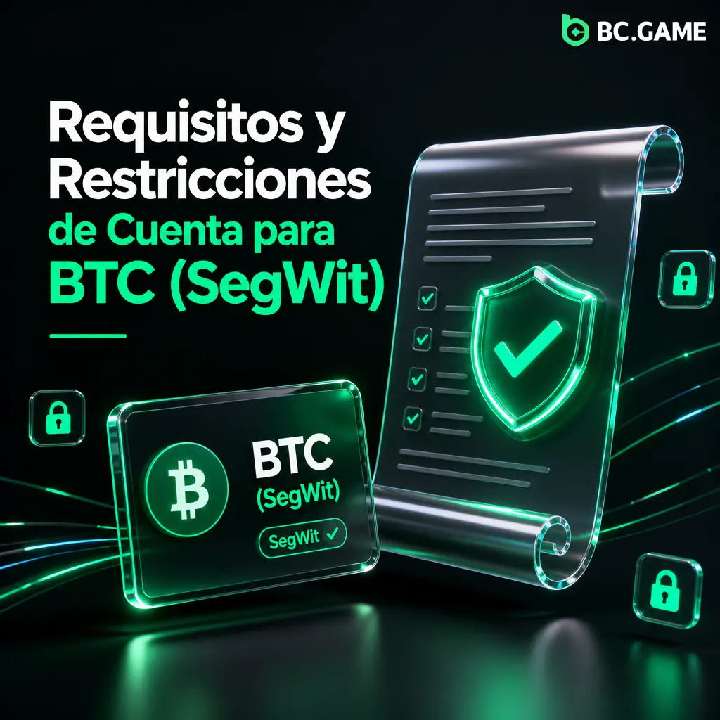 Requisitos de KYC y titularidad de wallet BTC SegWit en BC.Game para habilitar retiros y cumplir el rollover en 7 días