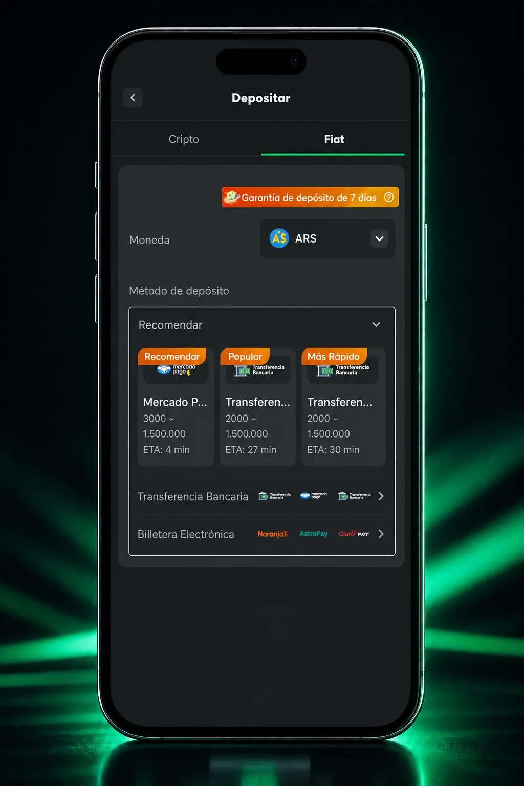 Pasos para depositar ETH ERC20 en BC.Game: generar wallet, confirmar red y acreditar saldo automáticamente