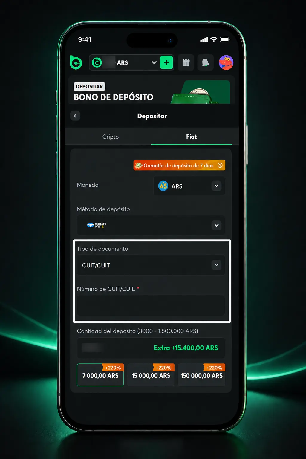 Guía paso a paso para depositar BTC (SegWit) en BC.Game desde el panel de caja