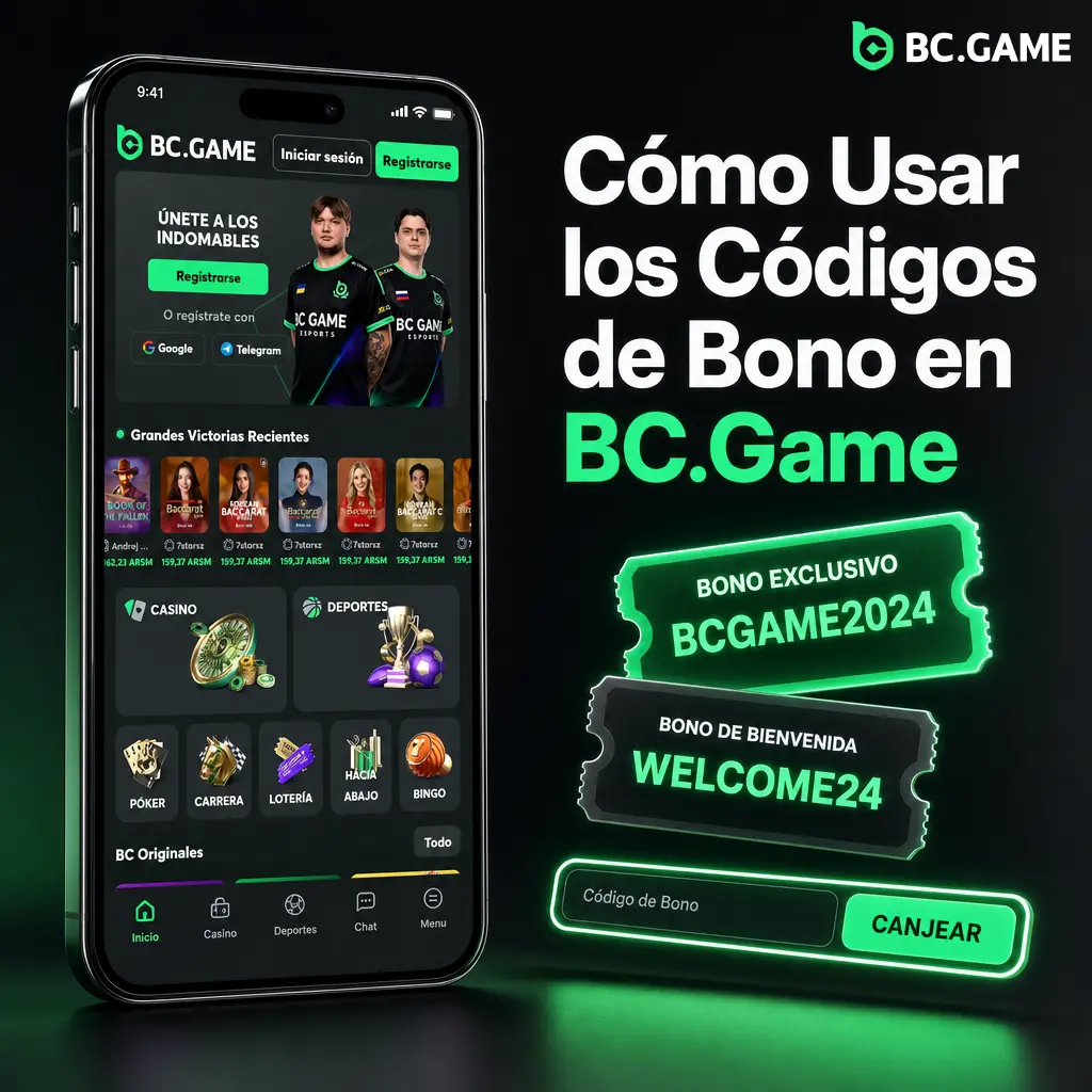 Cómo ingresar y aplicar un código de bono en el panel de depósito de BC.Game paso a paso