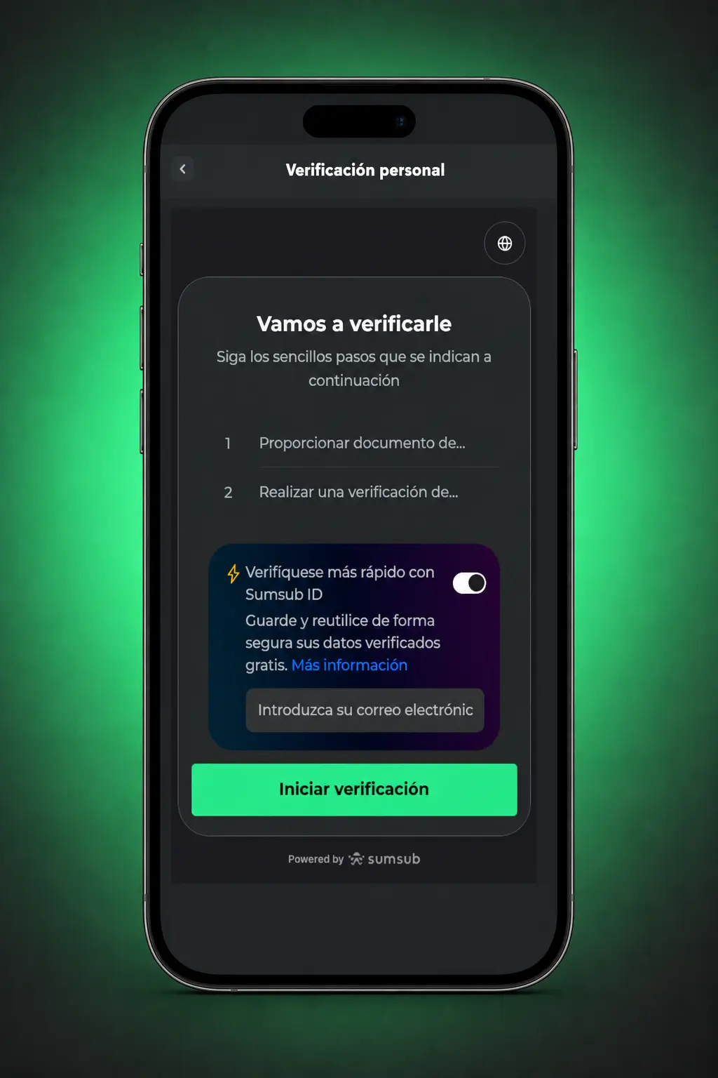Pasos para verificar tu cuenta en BC.Game: subir DNI, foto con documento y comprobante de domicilio.