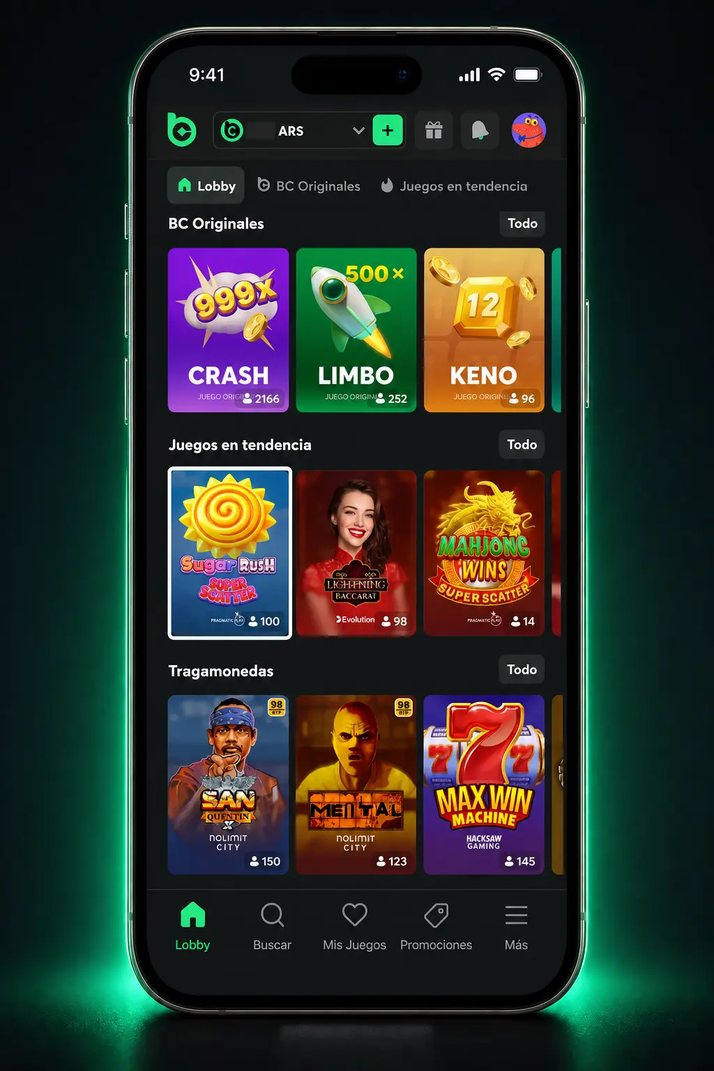 Pasos para registrarte y activar el bono de bienvenida del 1080% en BC.Game Casino