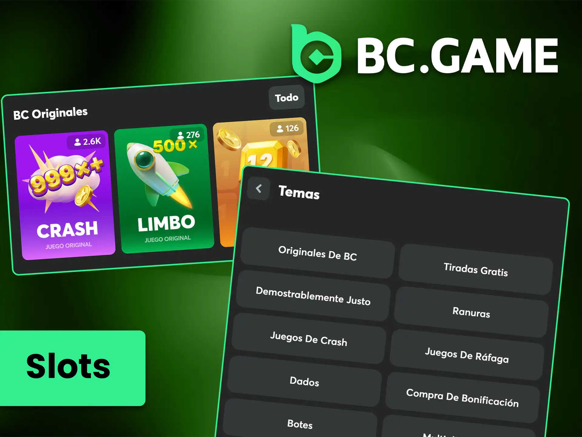 Juega a juegos exclusivos en BC Game.