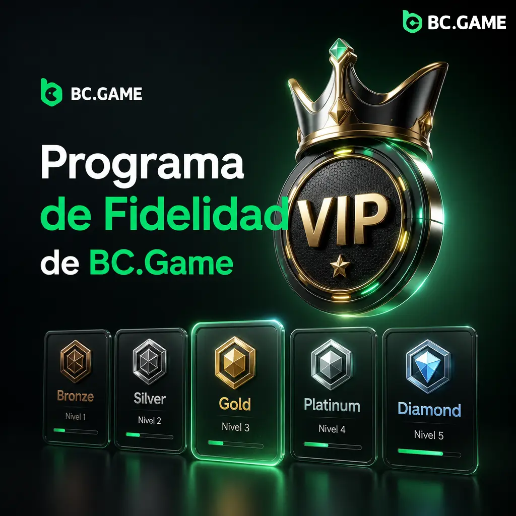 Club VIP de BC.Game: 8 niveles, rakeback hasta 100%, gestor personal y beneficios exclusivos por actividad constante.